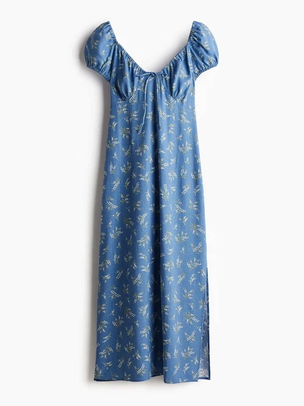 H&M Doen Inspired Pattern “Sofia Dress Lapis Bluebell Ballad” S - Picture 4 of 5